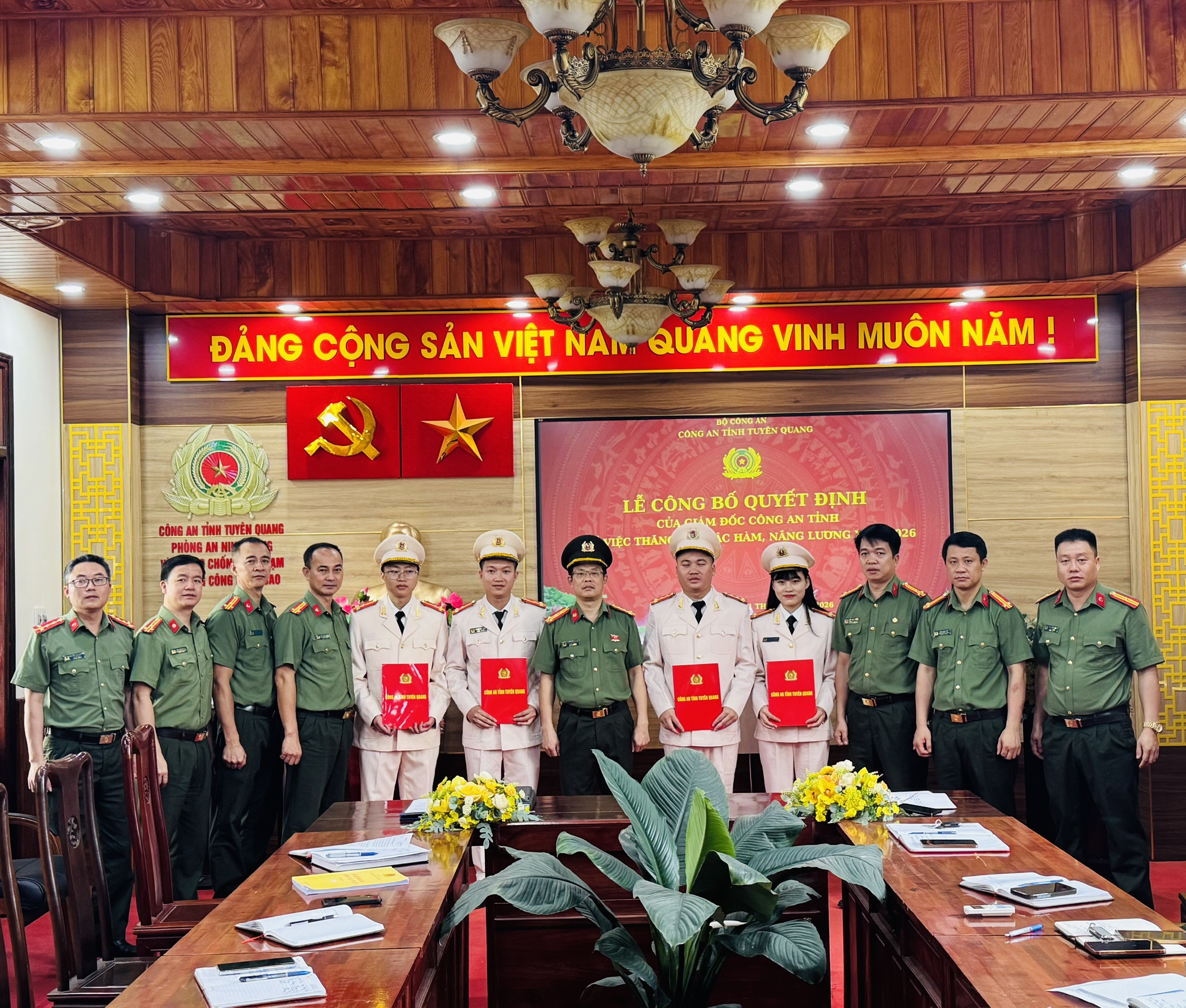 Lễ công bố quyết định thăng cấp bậc hàm năm 2026